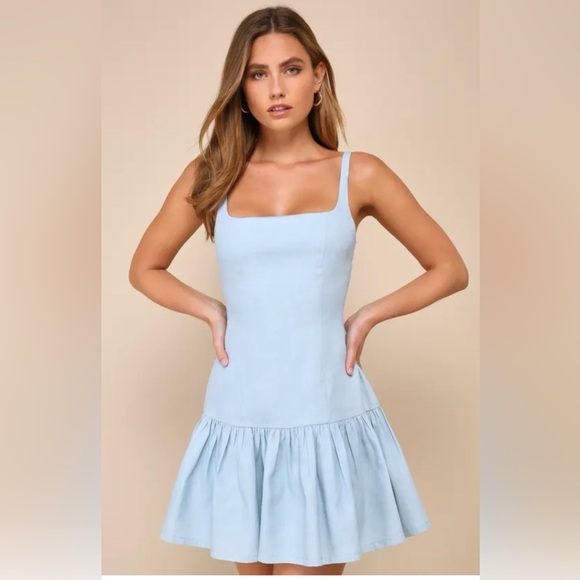 Lulus Dresses & Skirts - Lulus NWT Lace Up Skater Dress XL